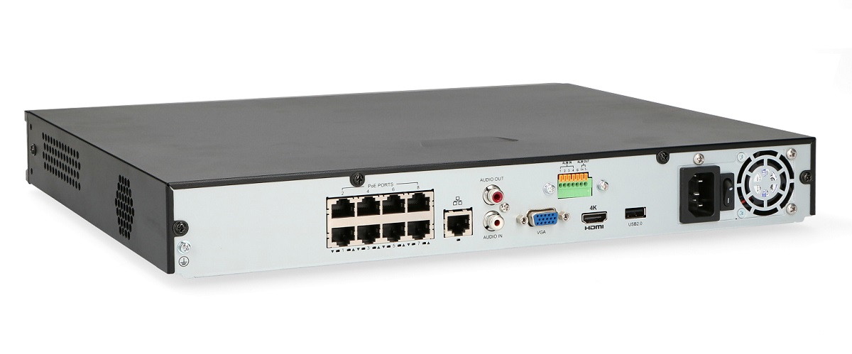 Switch PoE wbudowany do rejestratora BCS-P-NVR0802-4KE-8P-II