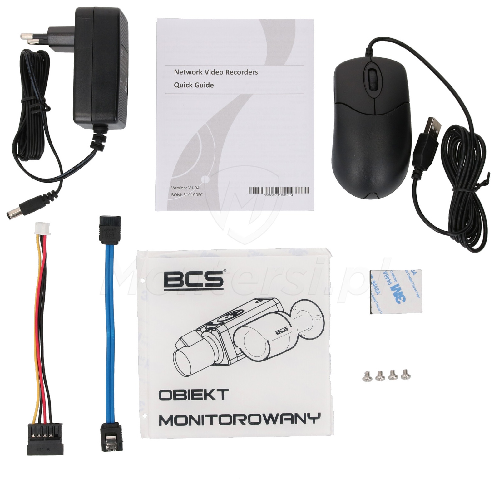 Akcesoria rejestratora BCS-P-NVR0401-4KE-III