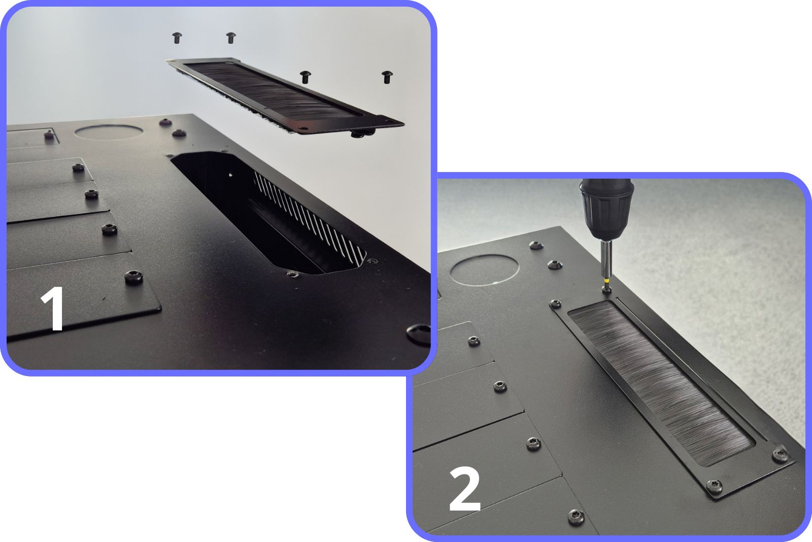 Montaż przepustu szczotkowego