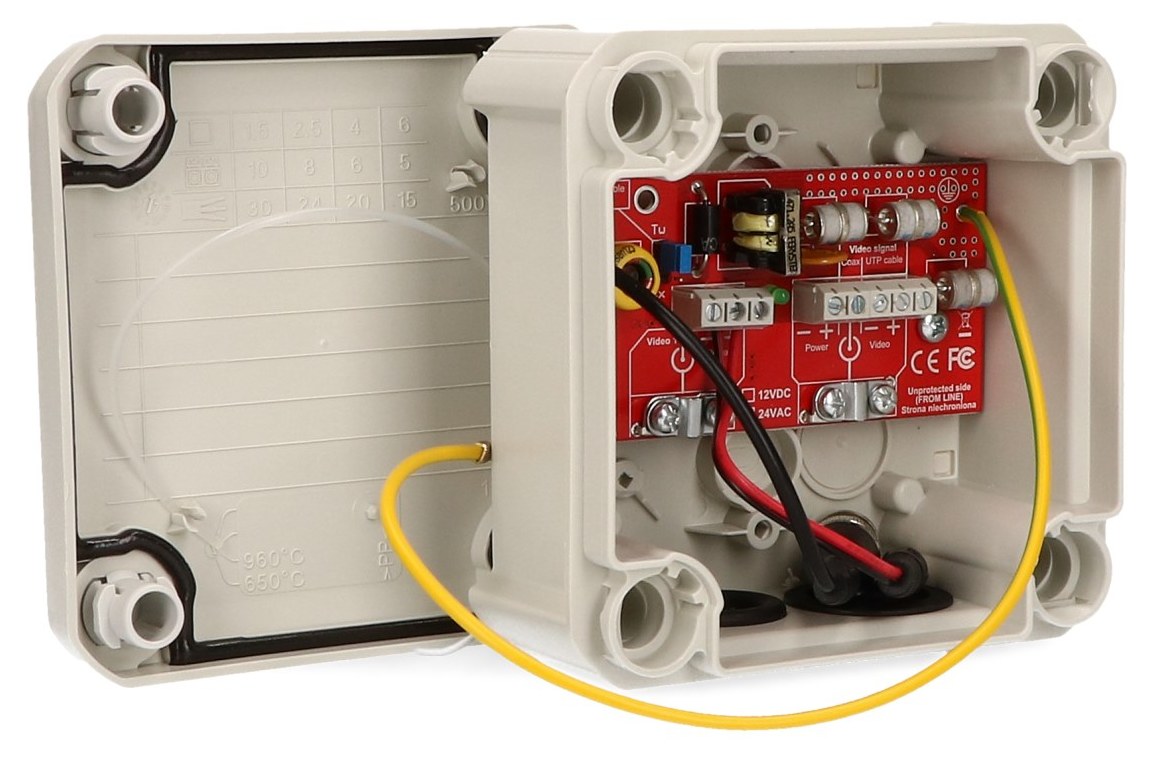 Zabezpieczenie przeciwprzepięciowe EWIMAR BOX-HD-1-EXT/12VDC
