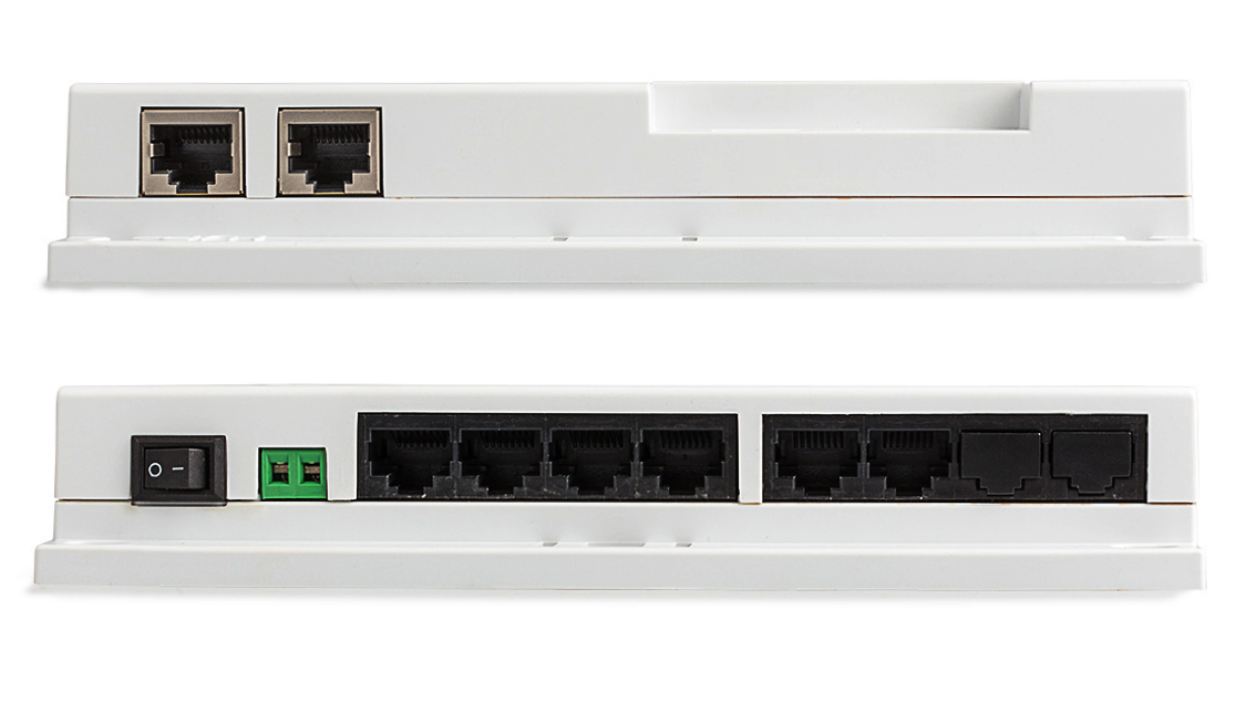 Gniazda RJ-45 w switchu BCS-SP06