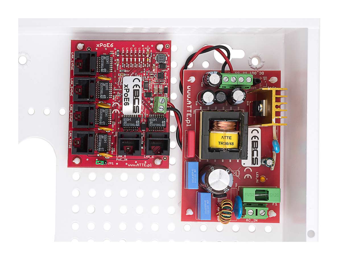 Moduł zasilacza PoE BCS-IP4/E-S