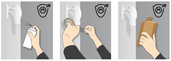 Aktywny antymasking IR czujki OPAL Pro