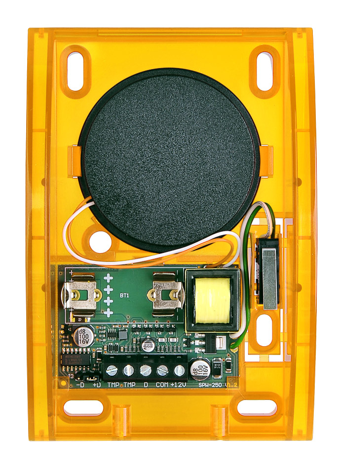 Wnętrze sygnalizatora SPW-250 O