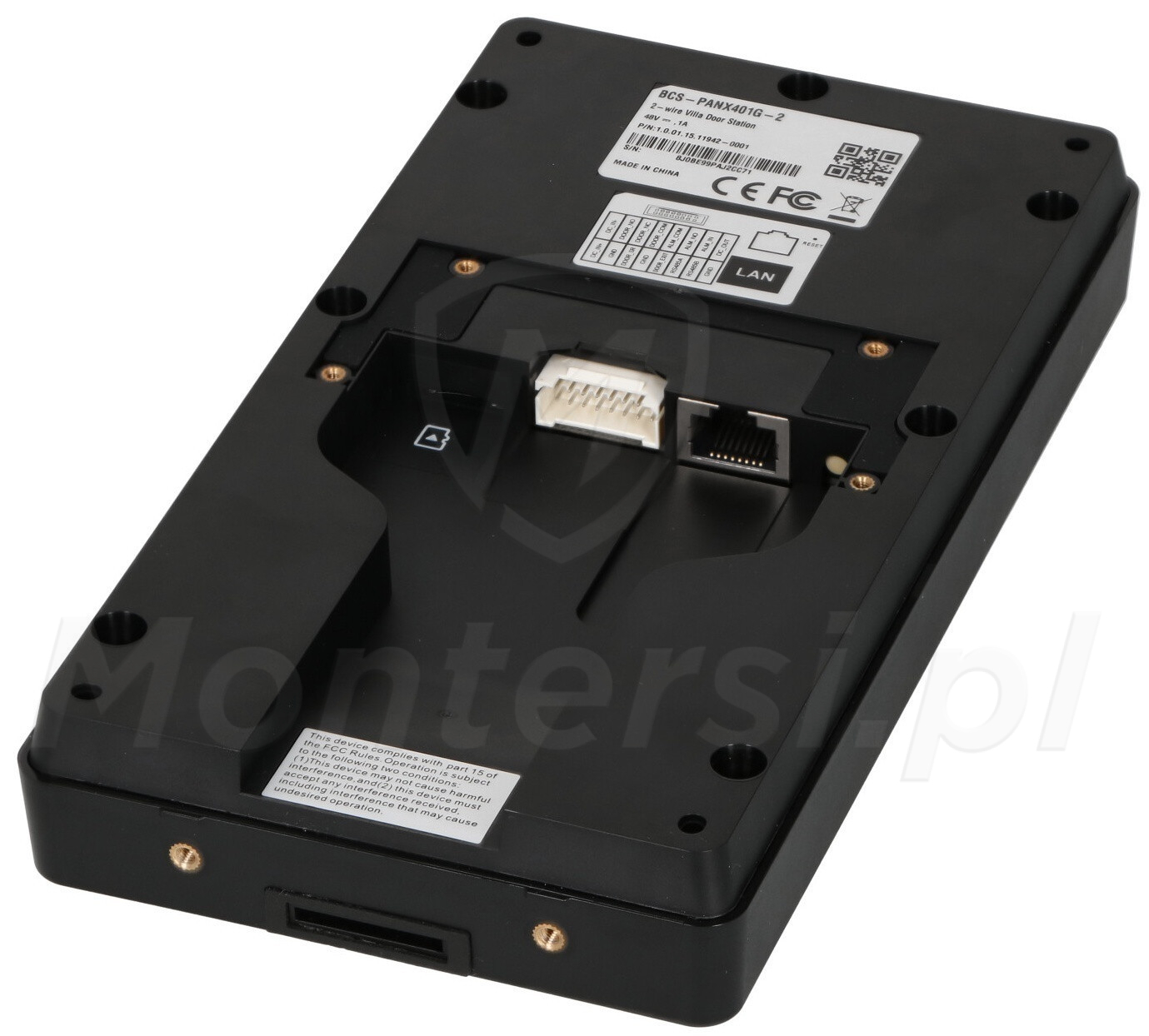 Bcs401 BCS-PANX401G-2 - 4 Abonentowy panel bramowy IP, 2-wire - Montersi.pl