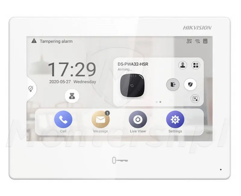 DS-KH9310-WTE1(B) - Monitor głośnomówiący IP 7"