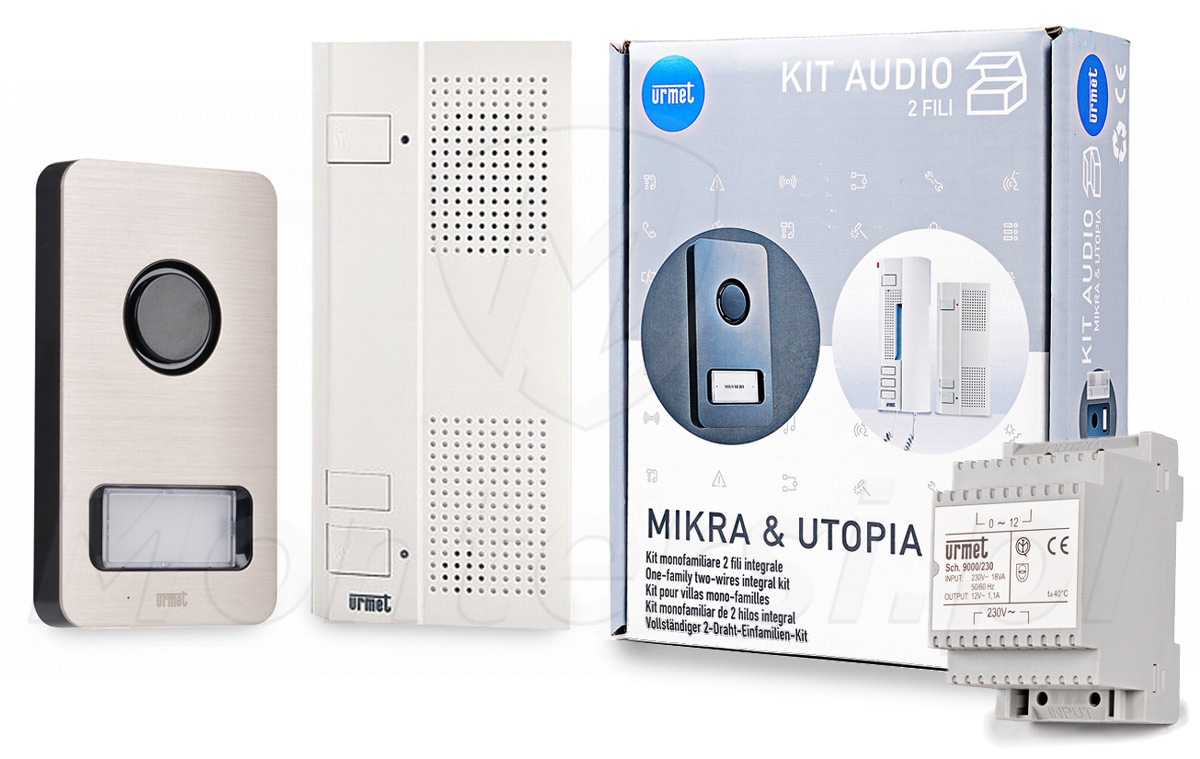 1122/61 Mikra & Utopia - 1-abonentowy zestaw domofonu 1122/61 Mikra & Utopia - 1-abonentowy zestaw domofonu