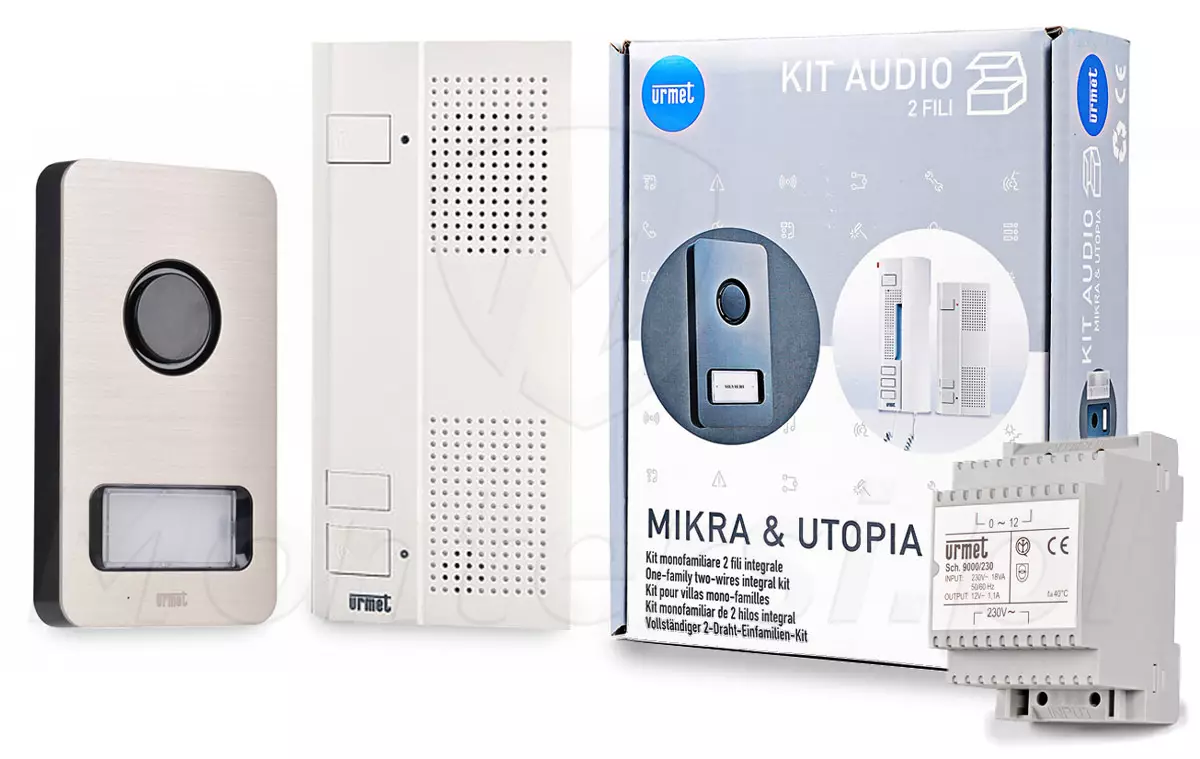 1122/61 Mikra & Utopia - 1-abonentowy zestaw domofonu