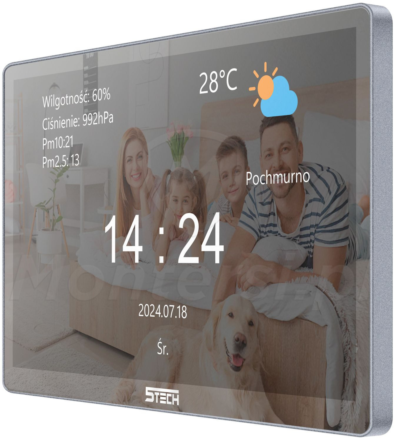 Virgo One Plus (M) - Głosnomówiący monitor lustrzany 8", FHD, Wi-Fi, 2-wire