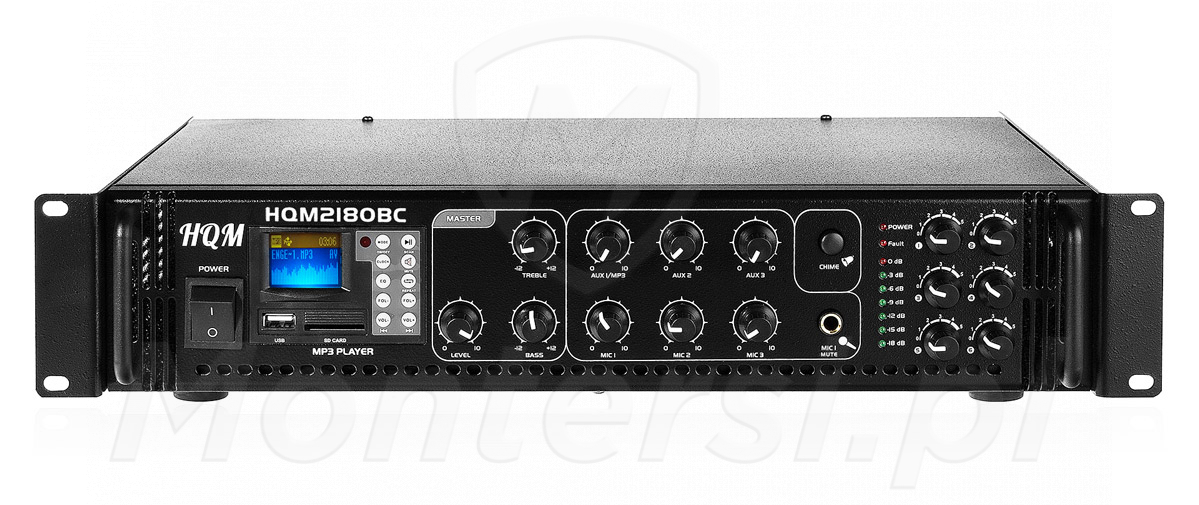 PA HQM2180BC - Wzmacniacz akustyczny 180W