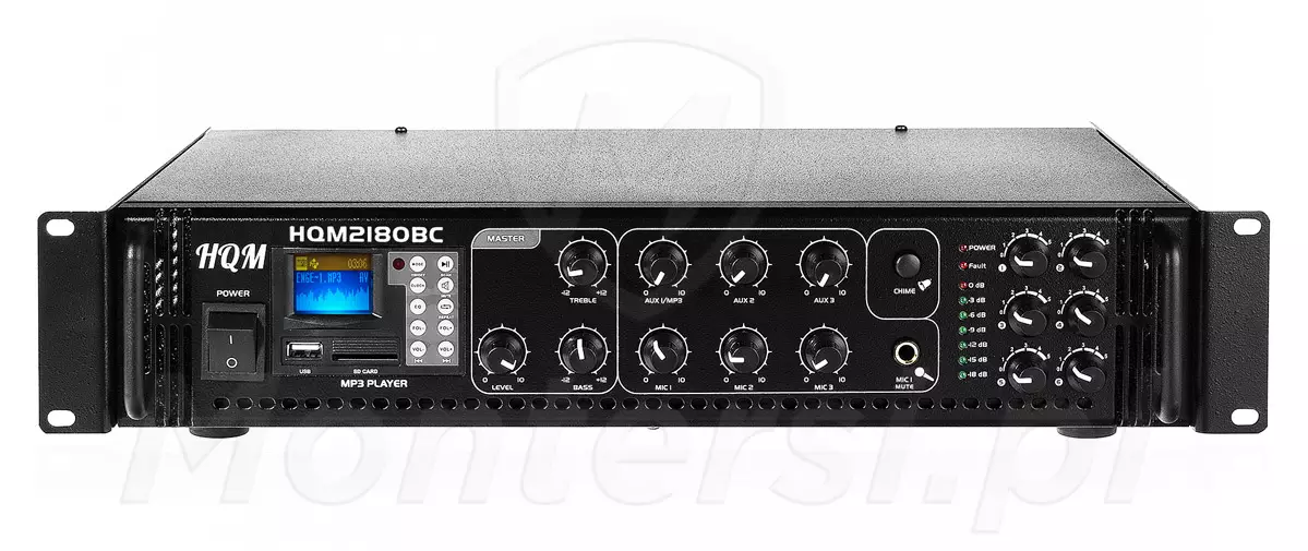 PA HQM2180BC - Wzmacniacz akustyczny 180W