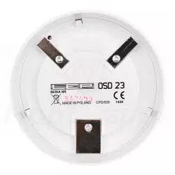 Spód czujki dymu OSD23
