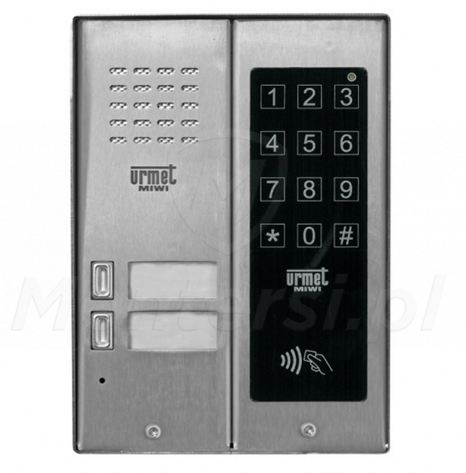 5025/2D-ZK-RF - 2-abonentowy panel bramowy z klawiaturą i RFID