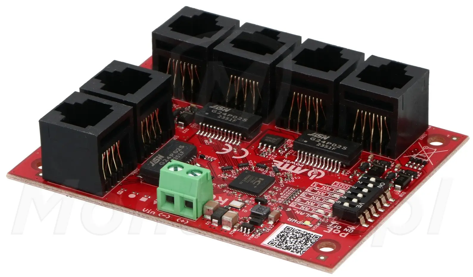 xPoE-6-11-OF - 6-portowy switch PoE, Long Range, ATTE