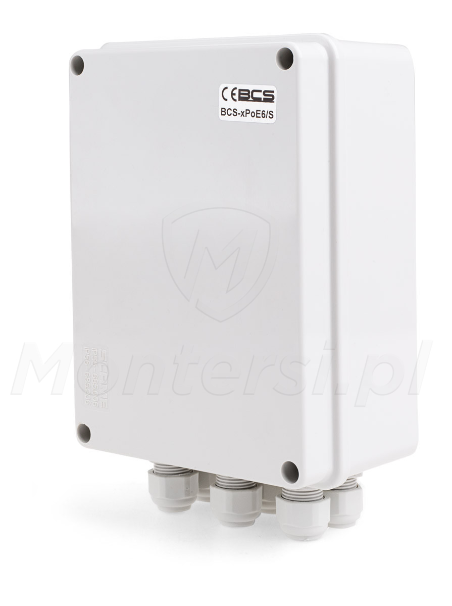 BCS-xPoE6/S - Niezarządzalny switch PoE 4x48V