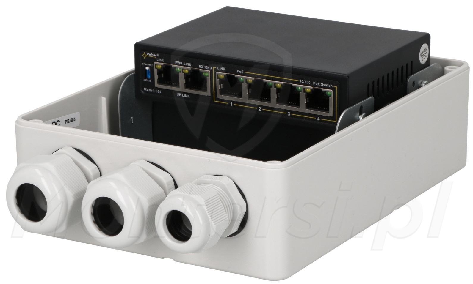 S64H - 6-portowy switch PoE