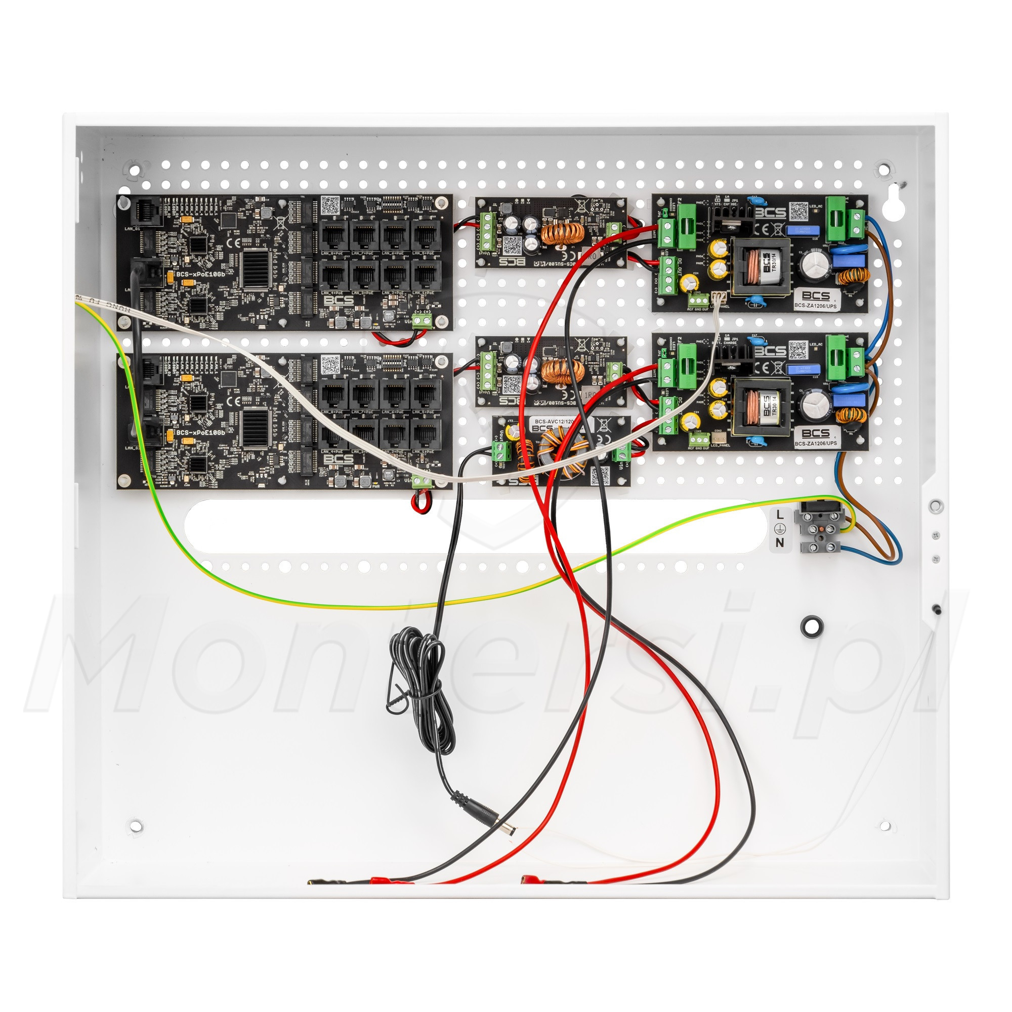 BCS-UPS/IP16Gb/E-S - Zasilacz buforowy 16x PoE, 2x UPLINK, 144W