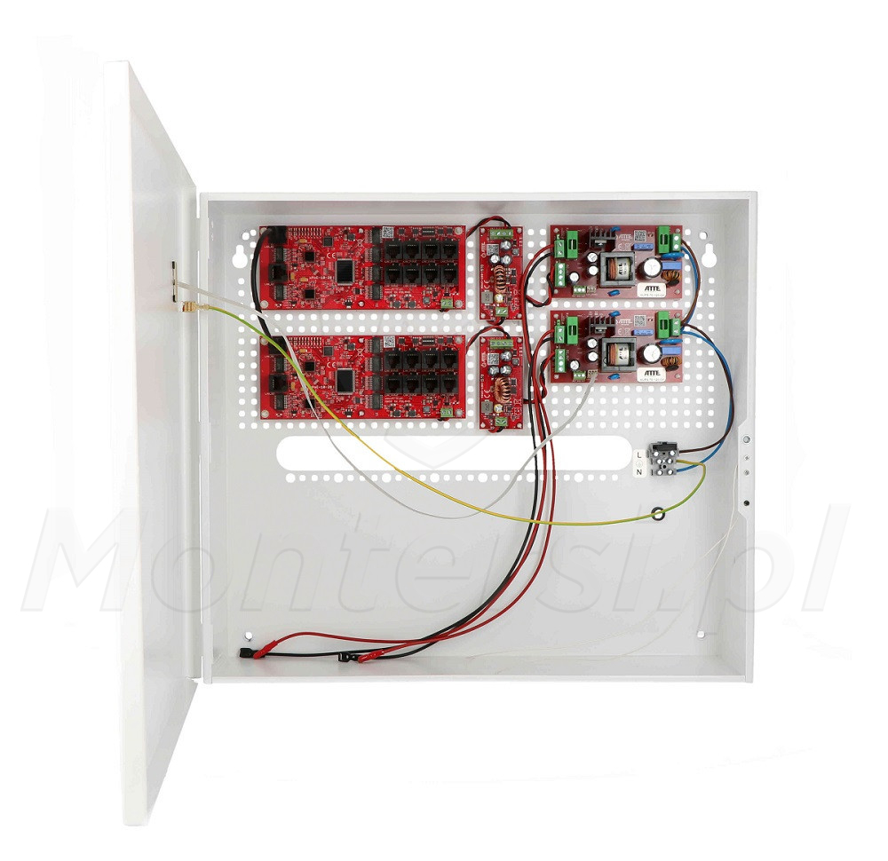 IPUPS-16-20-H - Zasilacz buforowy 16x PoE, 2x UPLINK, 144W, ATTE