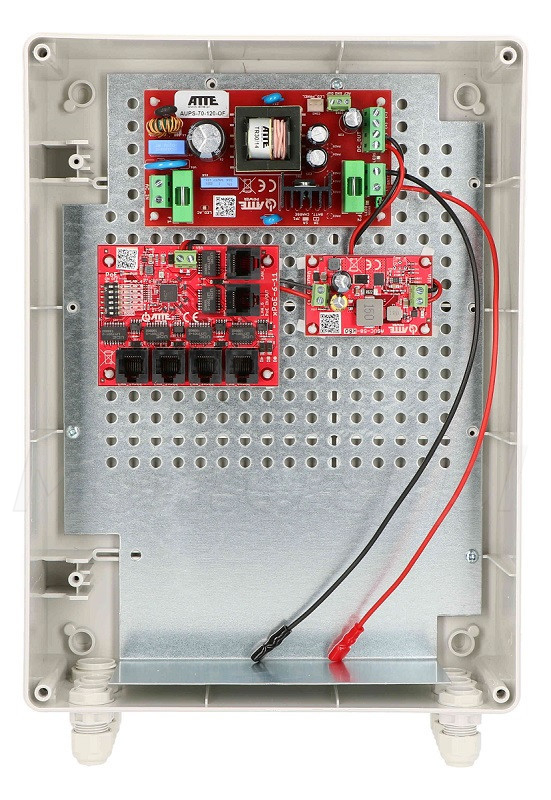 IPUPS-5-11-XL2 - Zasilacz buforowy 5x PoE, 1x UPLINK, 72W, IP56, ATTE