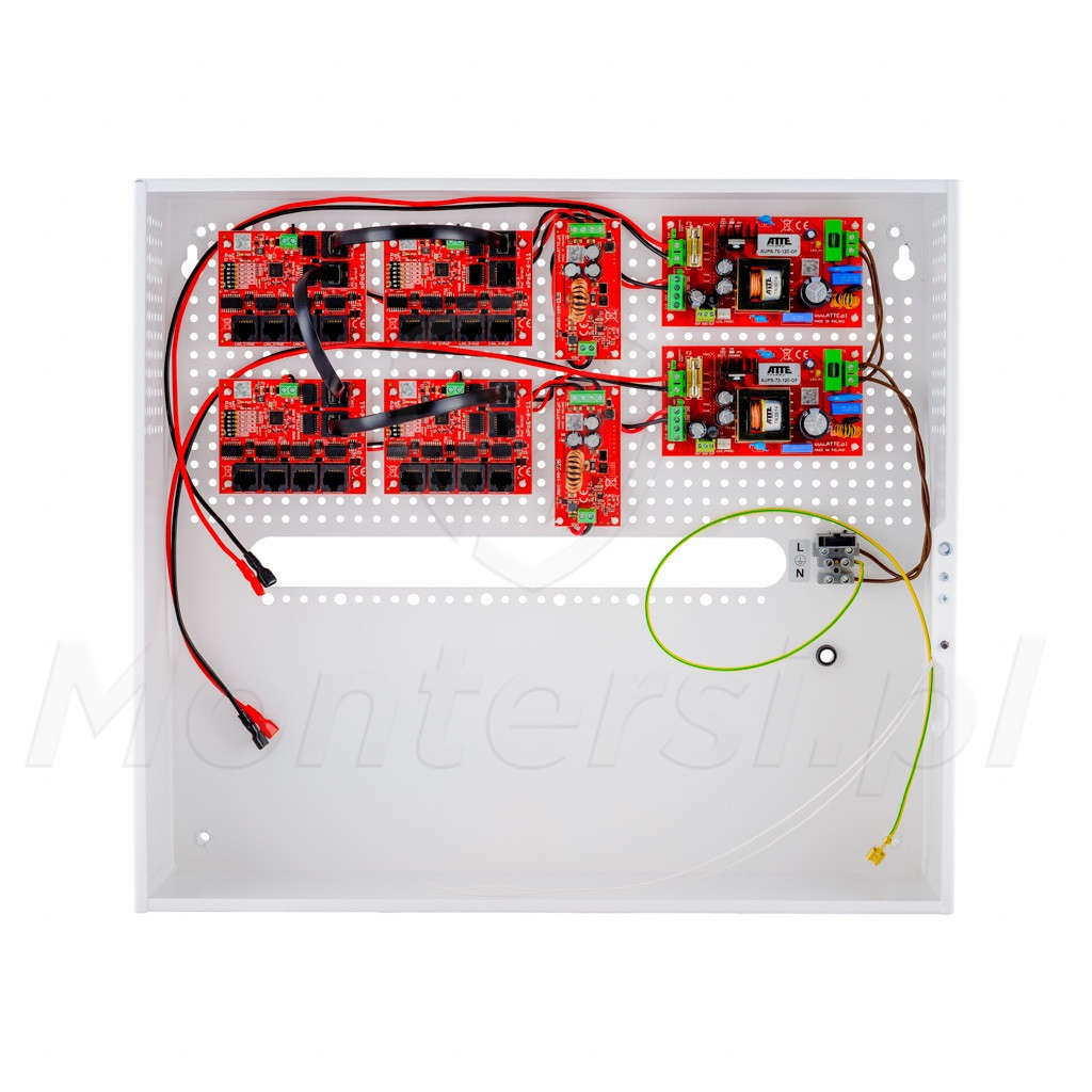 IPUPS-17-11-H - Zasilacz buforowy 17x PoE, 2x UPLINK, 144W, ATTE