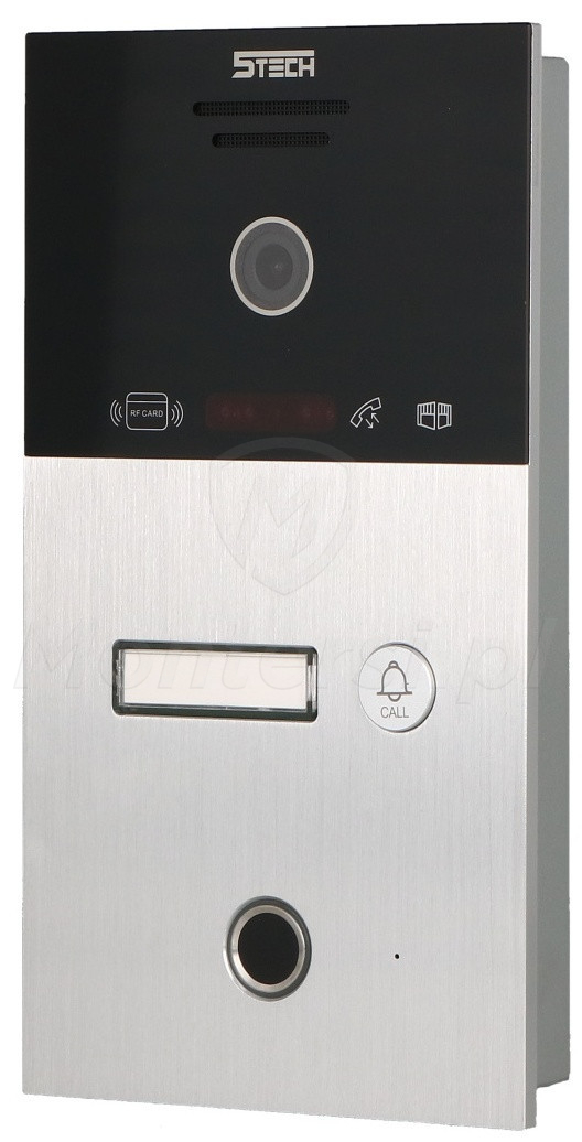 82253 FHD - 1 abonentowy panel bramowy 5TECH, 2Mpx, RFID, Czytnik palca, 2-wire