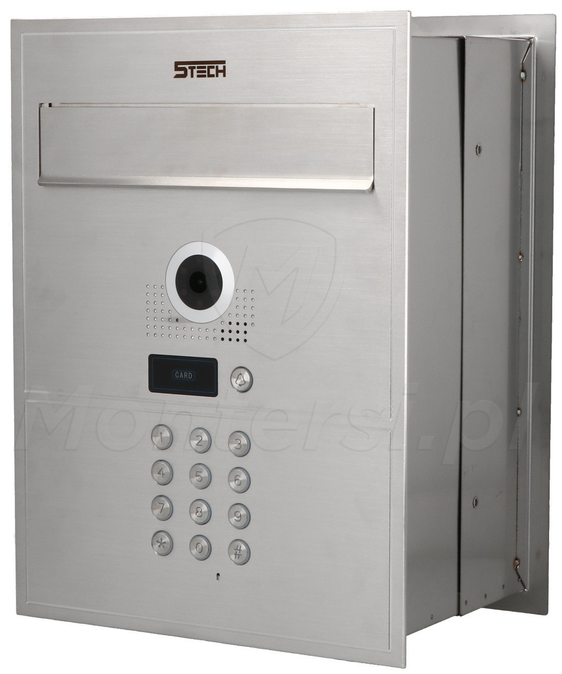 82218 - 1-abonentowy panel bramowy, kamera 2Mpx, RFID, klawiatura, 2-wire