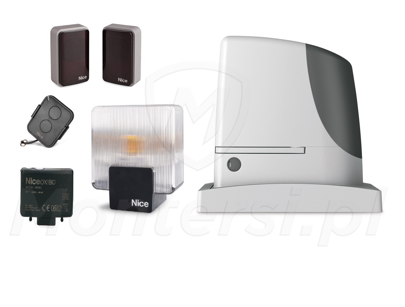 RUN2500 FLOR - Zestaw do bramy przesuwnej 2500kg