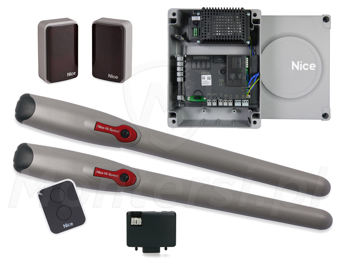 WINGO3524HSBDKCE ON2E - Zestaw do bramy skrzydłowej 3m/200kg, HI-SPEED