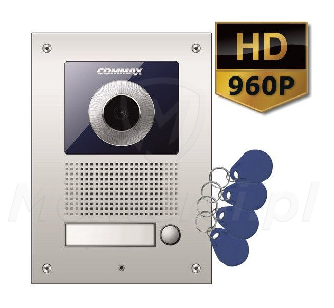 DRC-41UNHD/RFID - 1-abonentowy panel bramowy, kamera 1.3 Mpx, czytnik UNIQUE