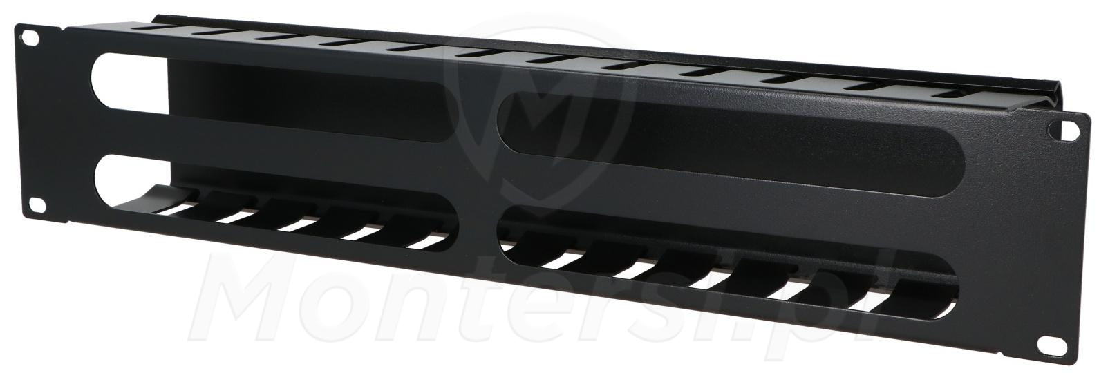 PIX-R19-CMC-2U-B - Organizer kabli 2U z pokrywą