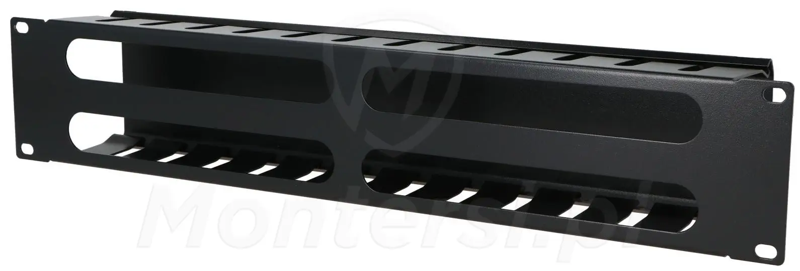PIX-R19-CMC-2U-B - Organizer kabli 2U z pokrywą