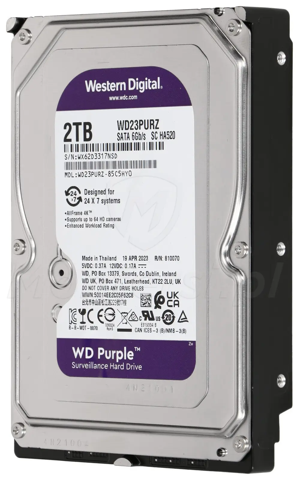 Dysk twardy 2TB WD Purple
