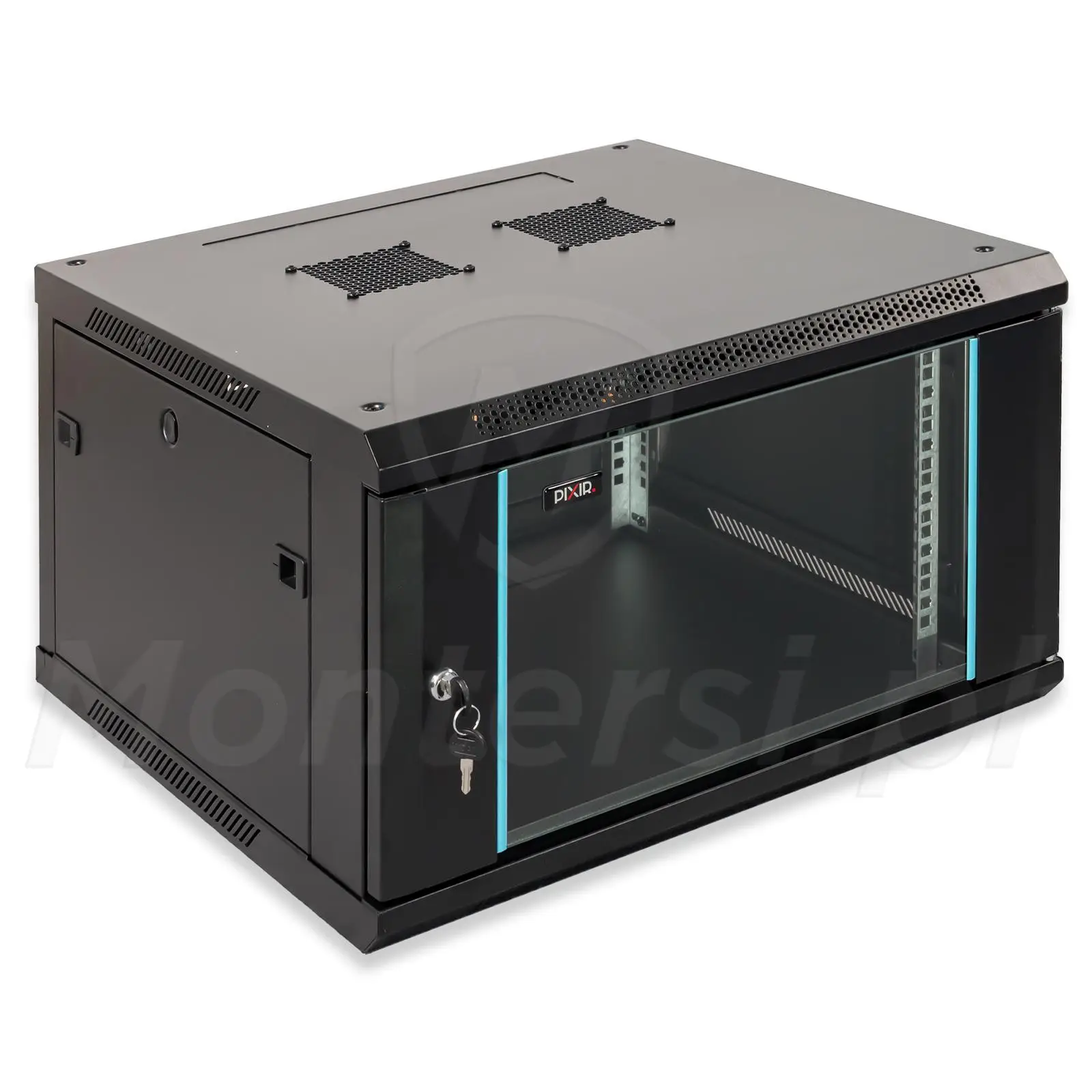 PIX-R19W-6U-600-B - Szafa wisząca 6U 600 mm, blacha 1,2 mm