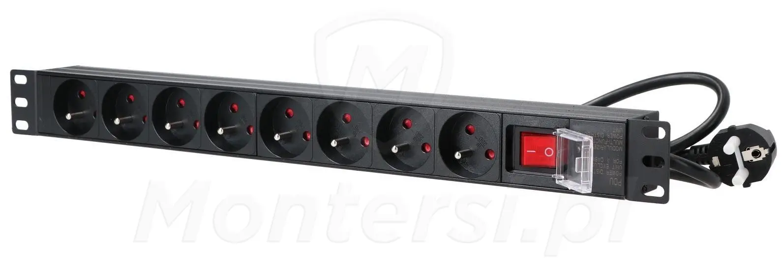 PIX-R19-PDU8-B - Listwa zasilająca RACK 19"