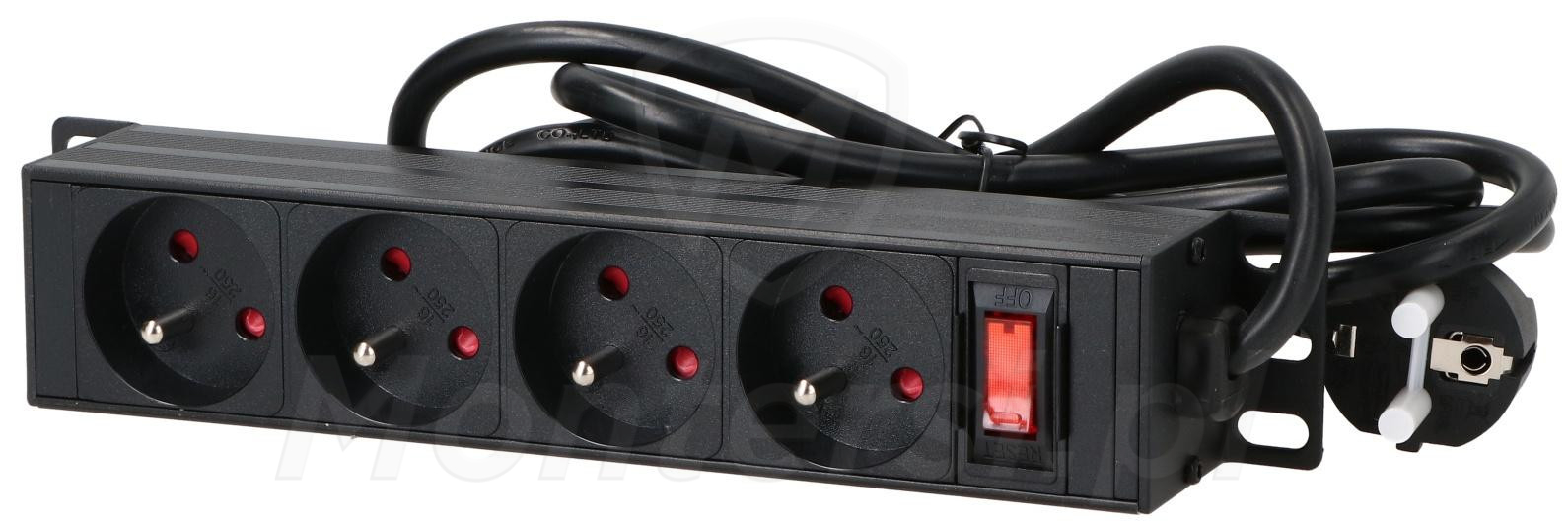 PIX-R10-PDU4-B - Listwa zasilająca RACK 10"