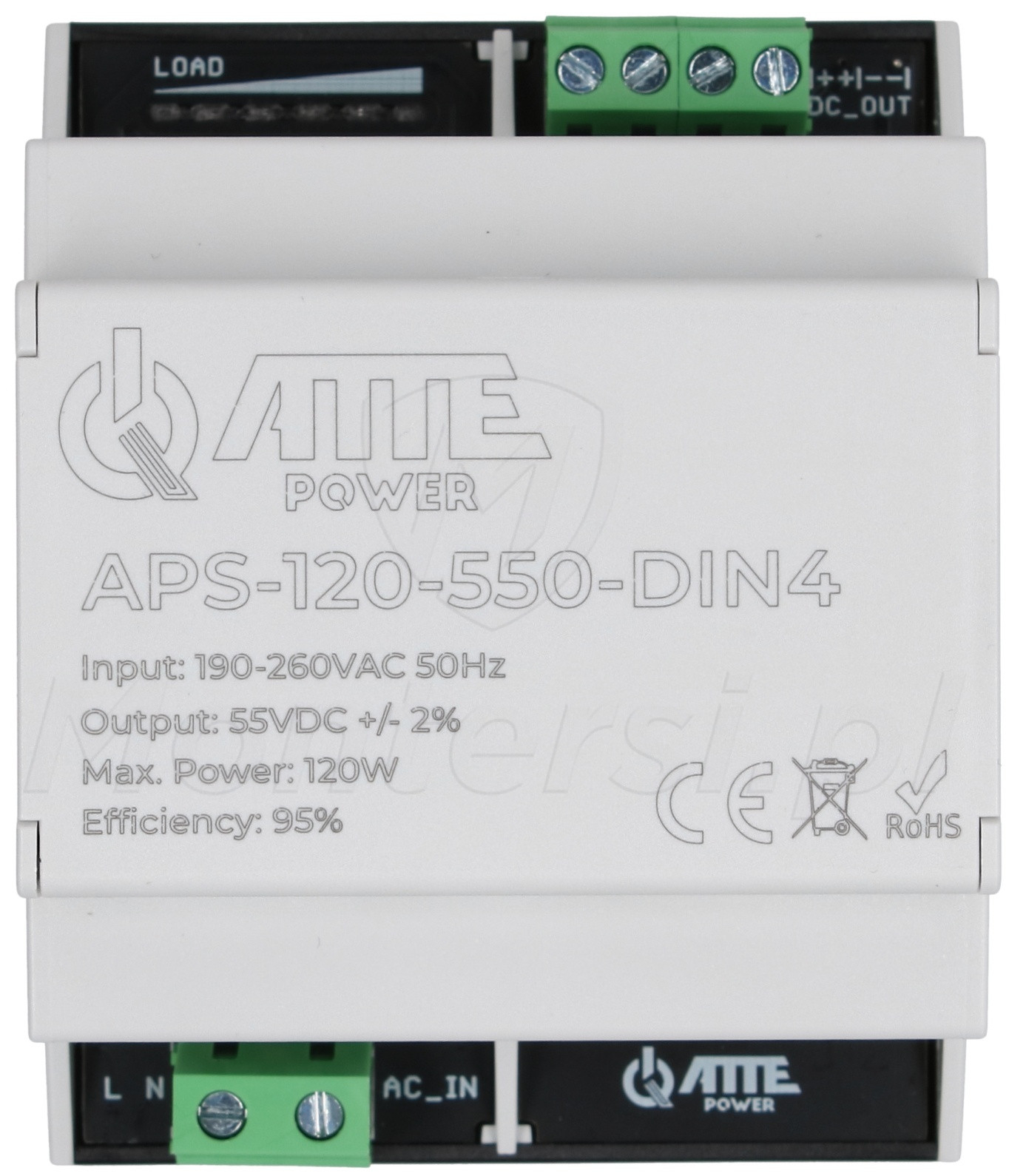 APS-120-550-DIN4 - zasilacz impulsowy 55V 120W