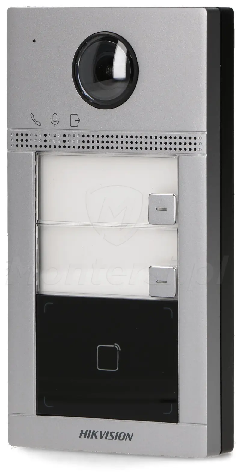DS-KV8213-WME1/Flush - 2-abonentowy panel bramowy IP, 1080p, Wi-Fi, Mifare, podtynkowy