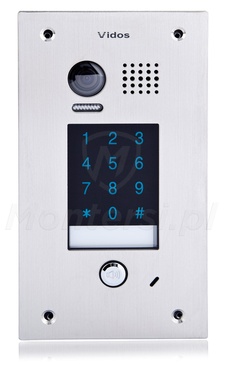 S1401D - 1-abonentowy panel bramowy VIDOS DUO 2Mpx