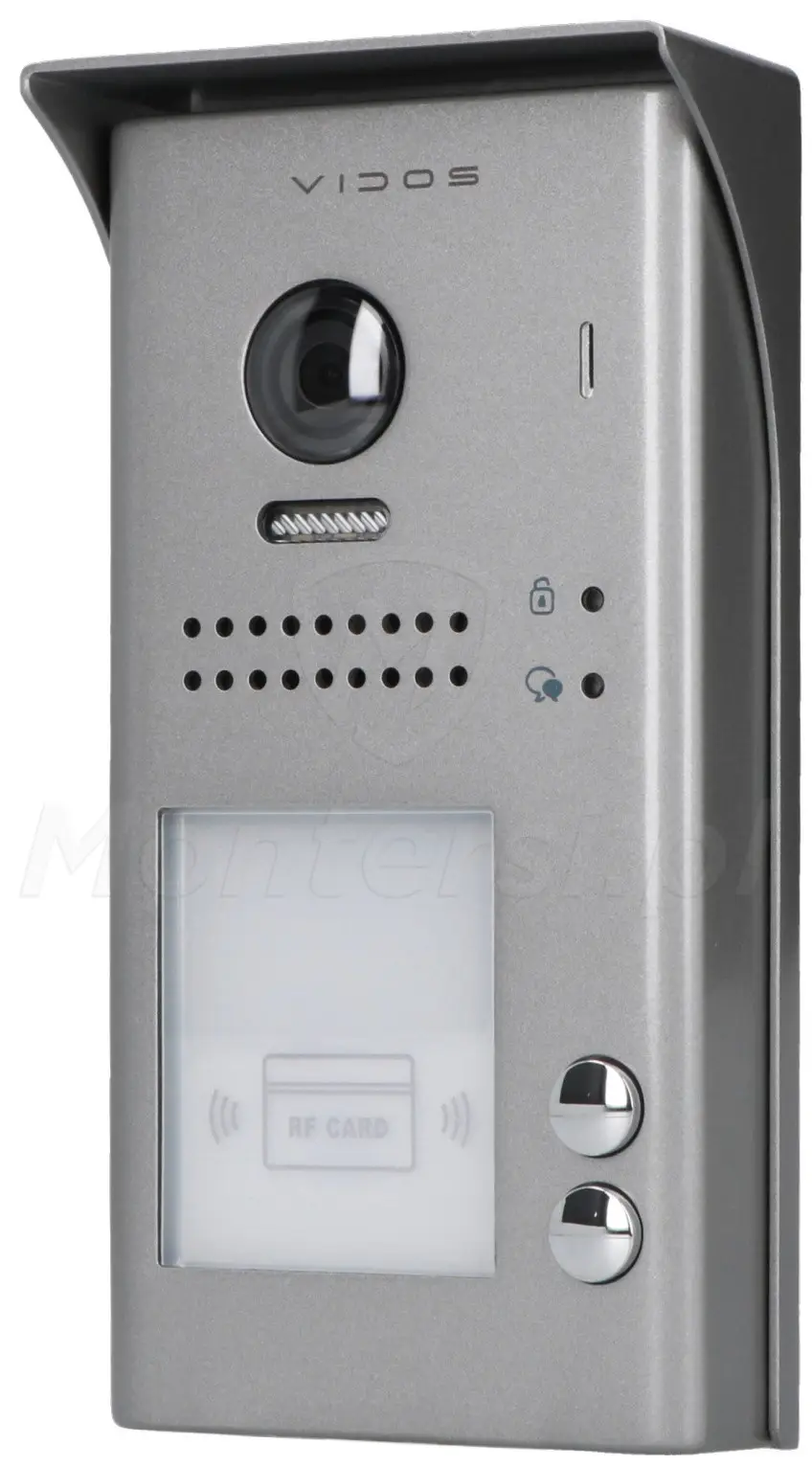 S1102A - 2-abonentowy panel bramowy VIDOS DUO 600TVL