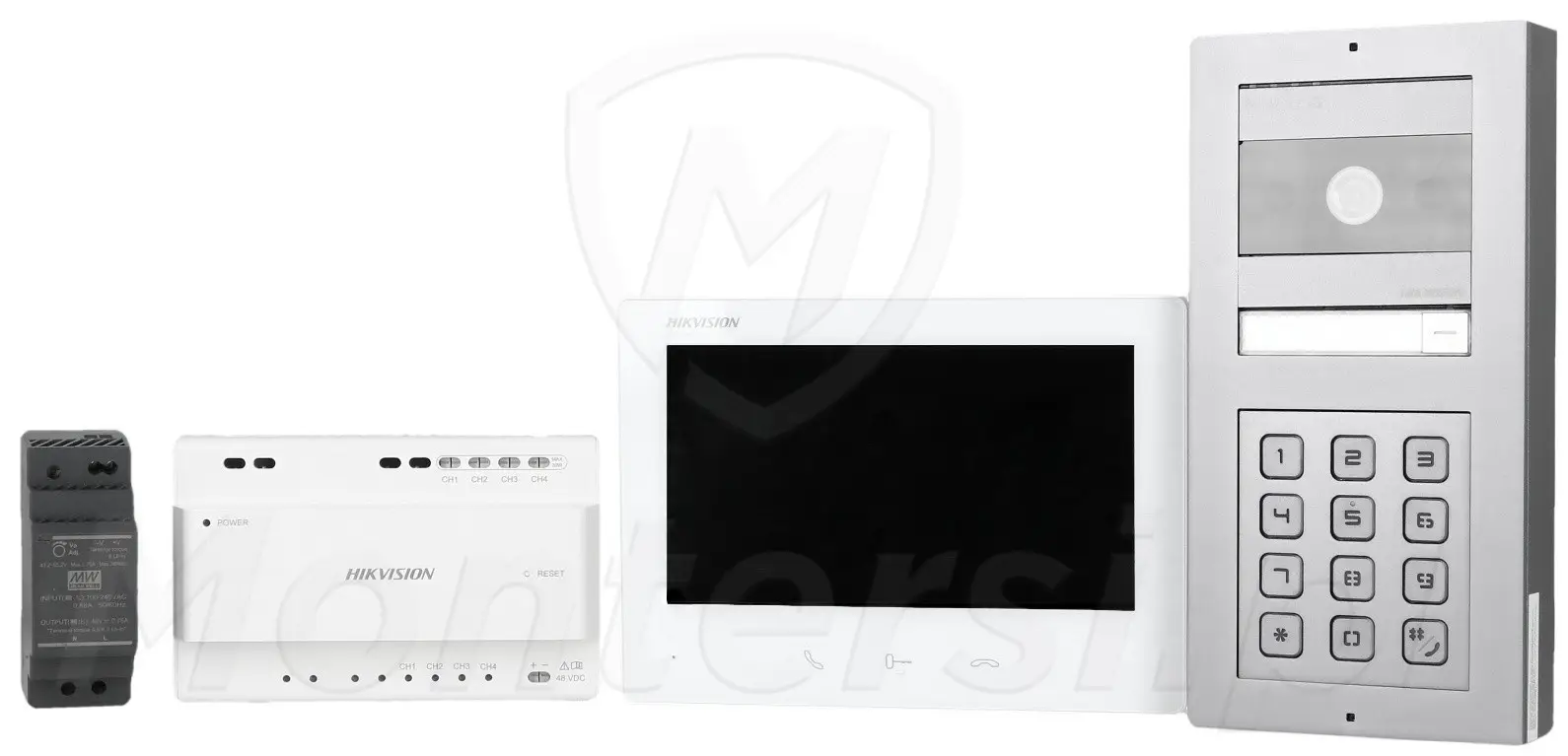 DS-KIS704EY-ACW2/Aluminum - zestaw wideodomofonu 2-wire