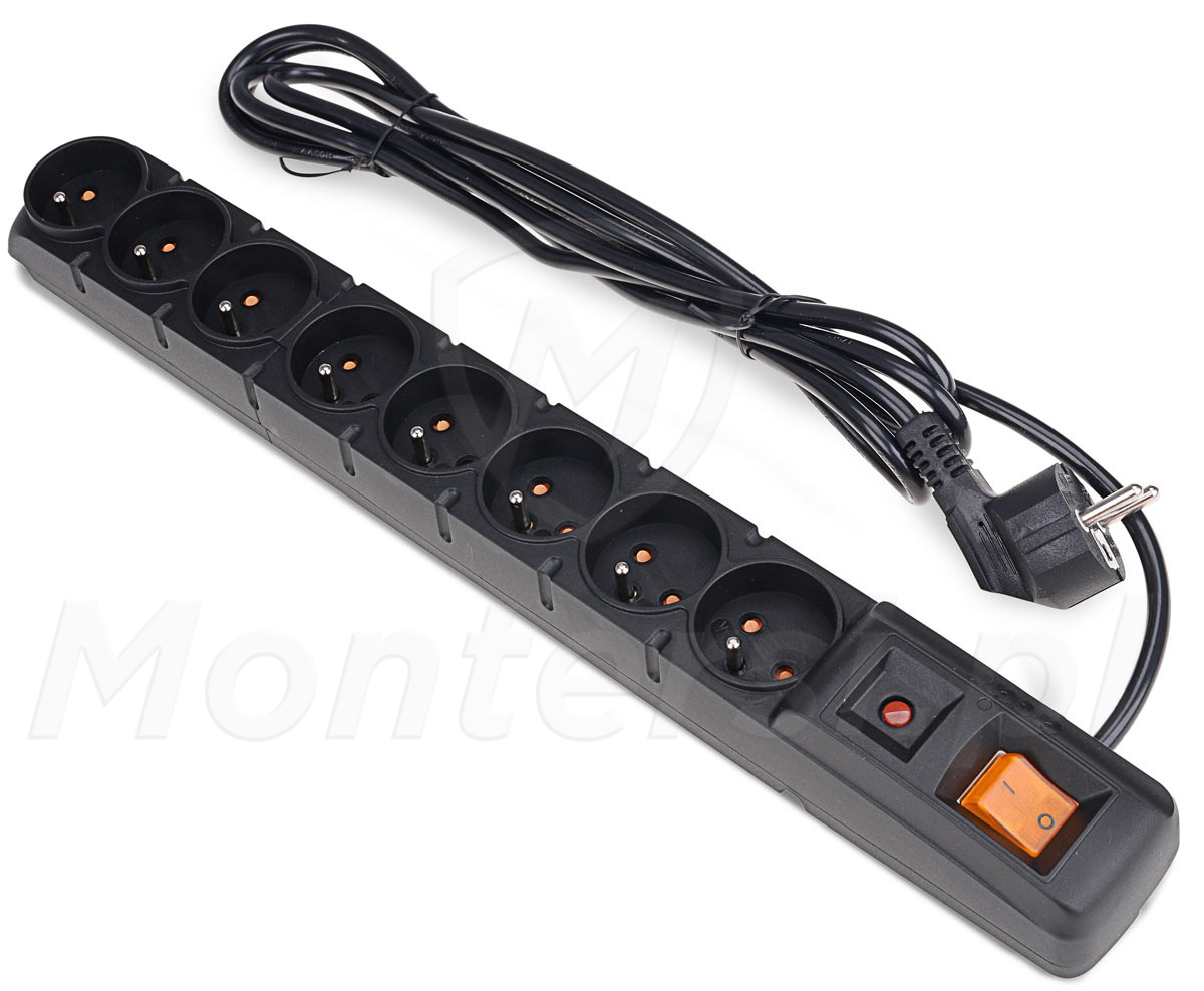 ACAR S8 3M - Listwa zasilająca 230V, 2300W, 3m