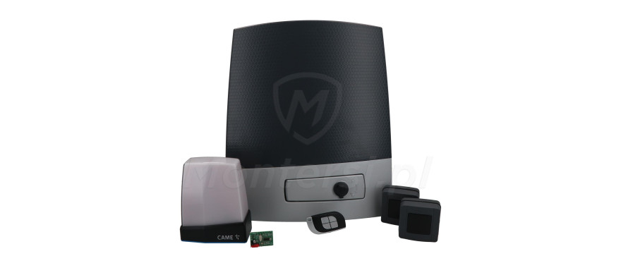 Siłownik + lampa RGB + fotokomórki + pilot + karta częstotliwości 