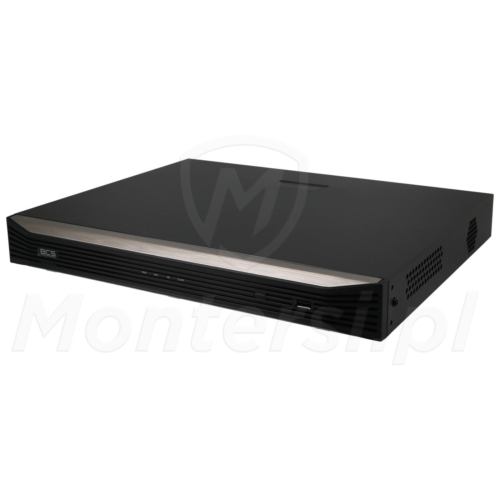 BCS-P-NVR3202-A-4K(5L) - 32-kanałowy rejestrator IP, 16 Mpx, 320 Mb/s, H.265+