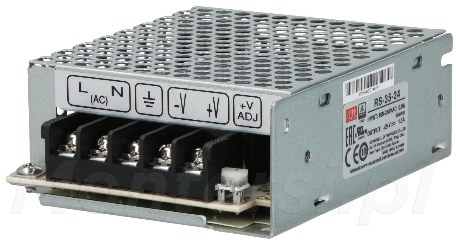 RS-35-15 - Przemysłowy zasilacz impulsowy 15V/1x2.4A