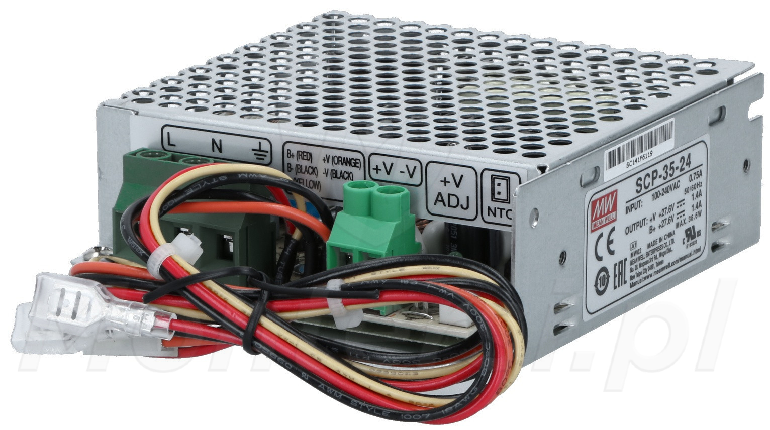 SCP-35-24 - Przemysłowy zasilacz buforowy 27.6V/1x1.4A