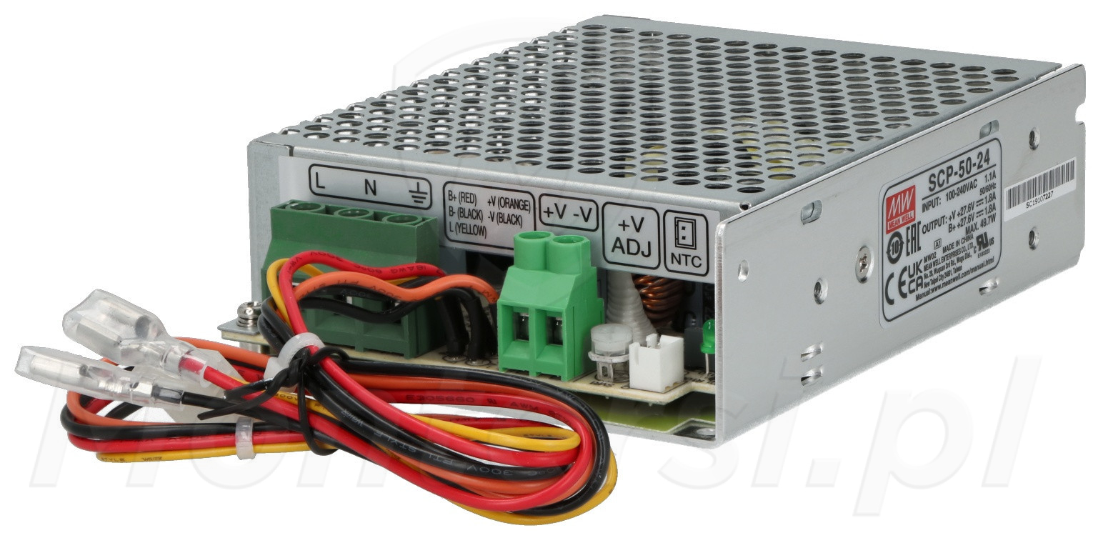 SCP-50-24 - Przemysłowy zasilacz buforowy 27.6V/1x1.8A