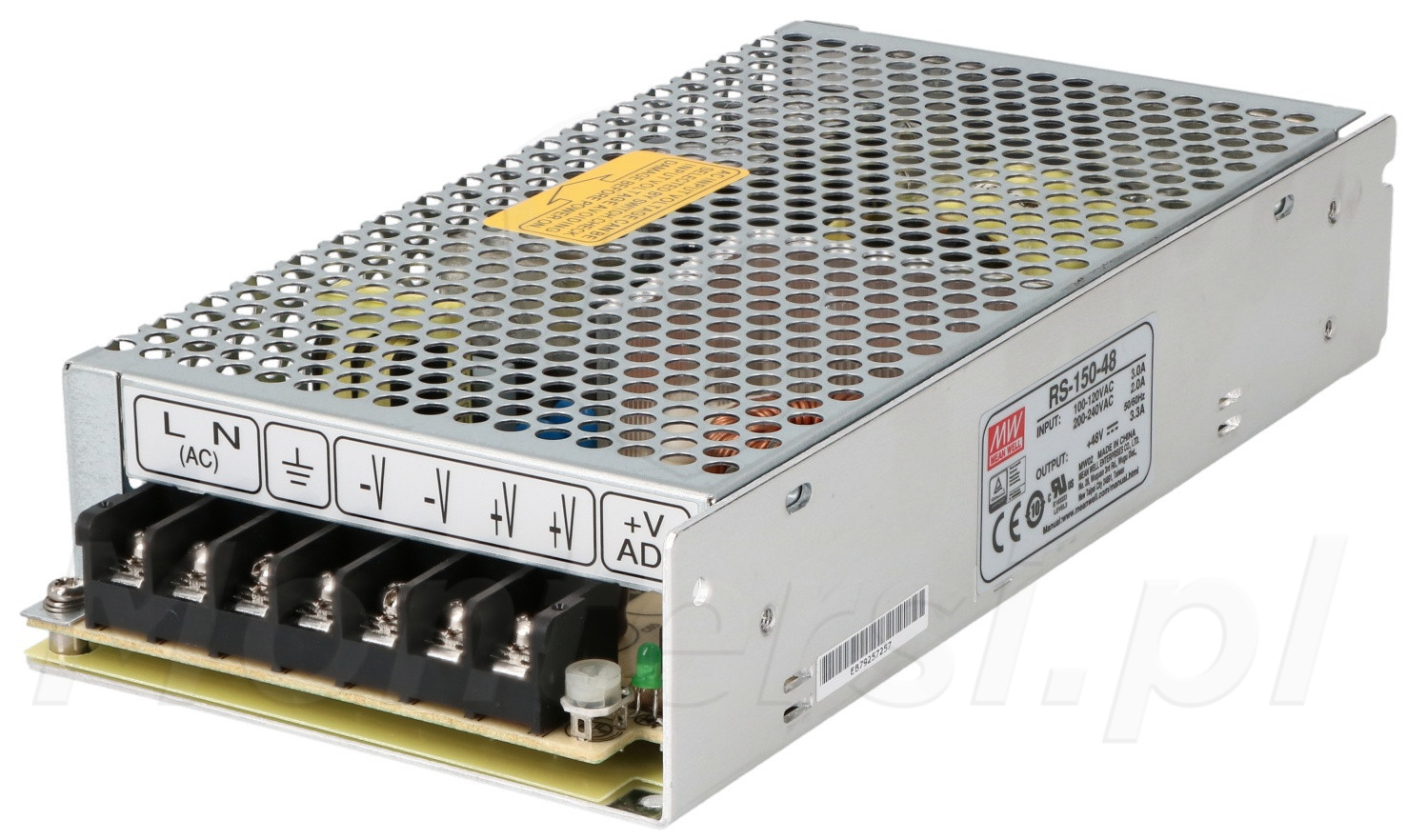 RS-150-48 - Przemysłowy zasilacz impulsowy 48V/3.3A