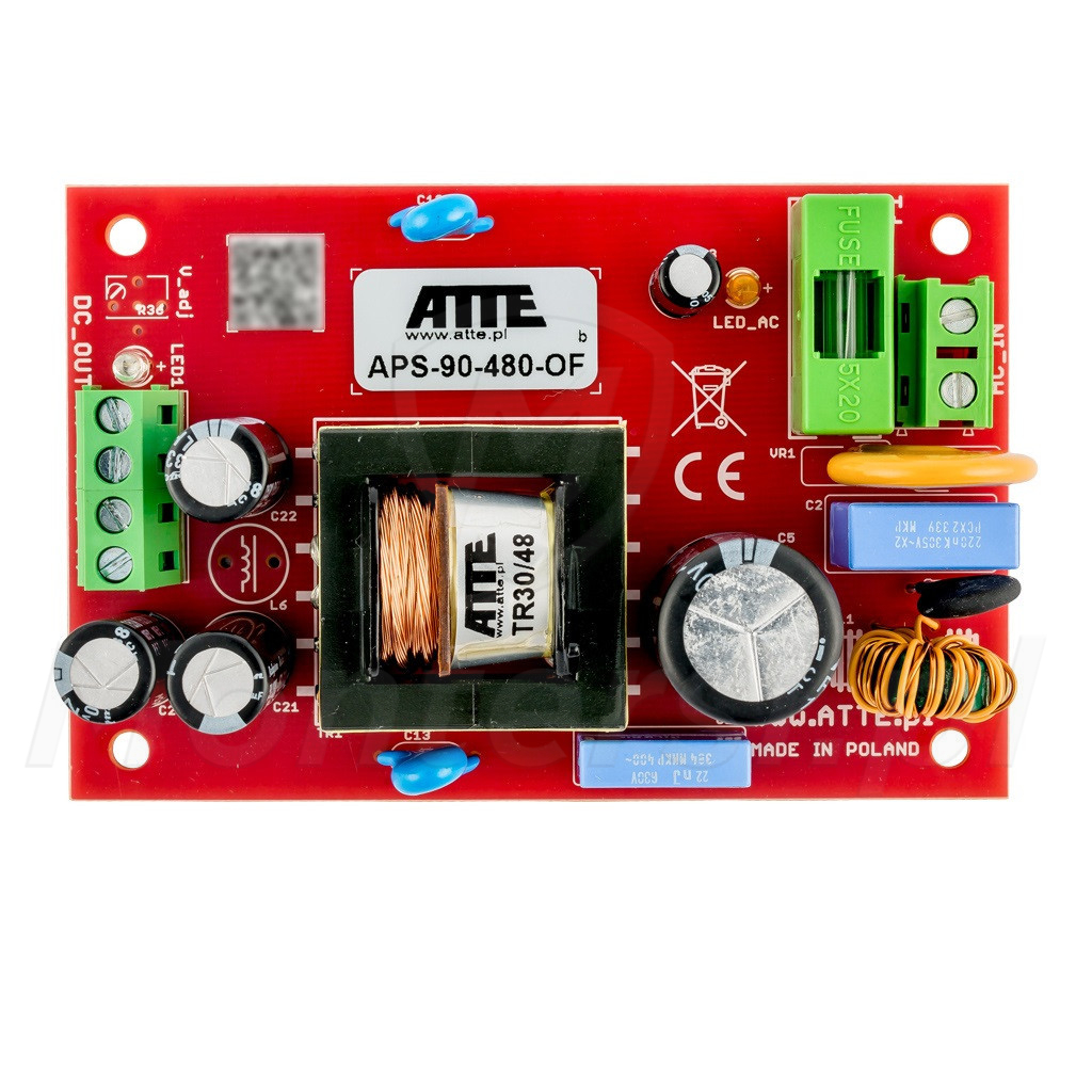 APS‑90‑480‑OF - Zasilacz sieciowy do zabudowy 48 V DC, 96 W