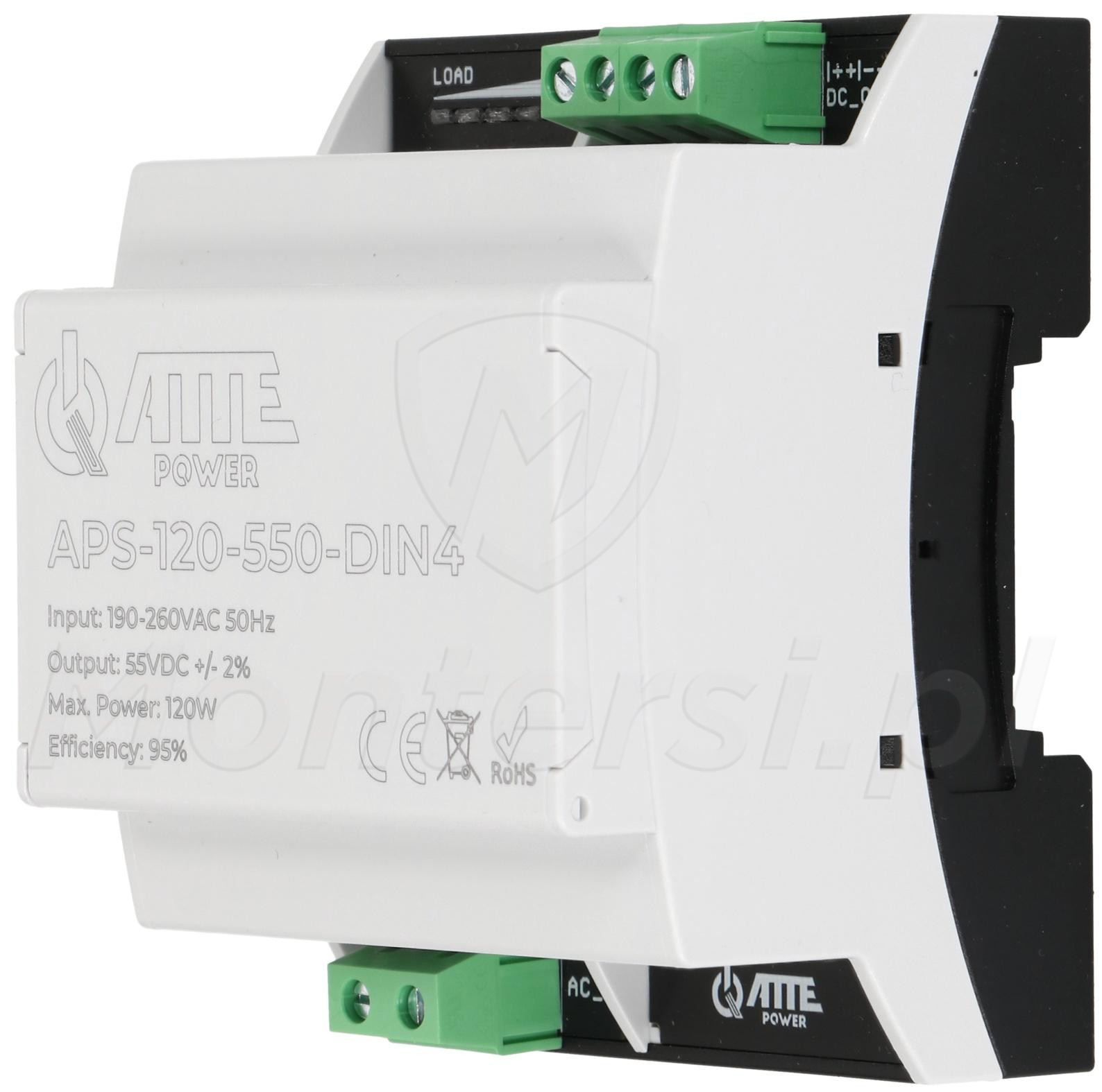 APS-120-550-DIN4 - zasilacz impulsowy 55V 120W