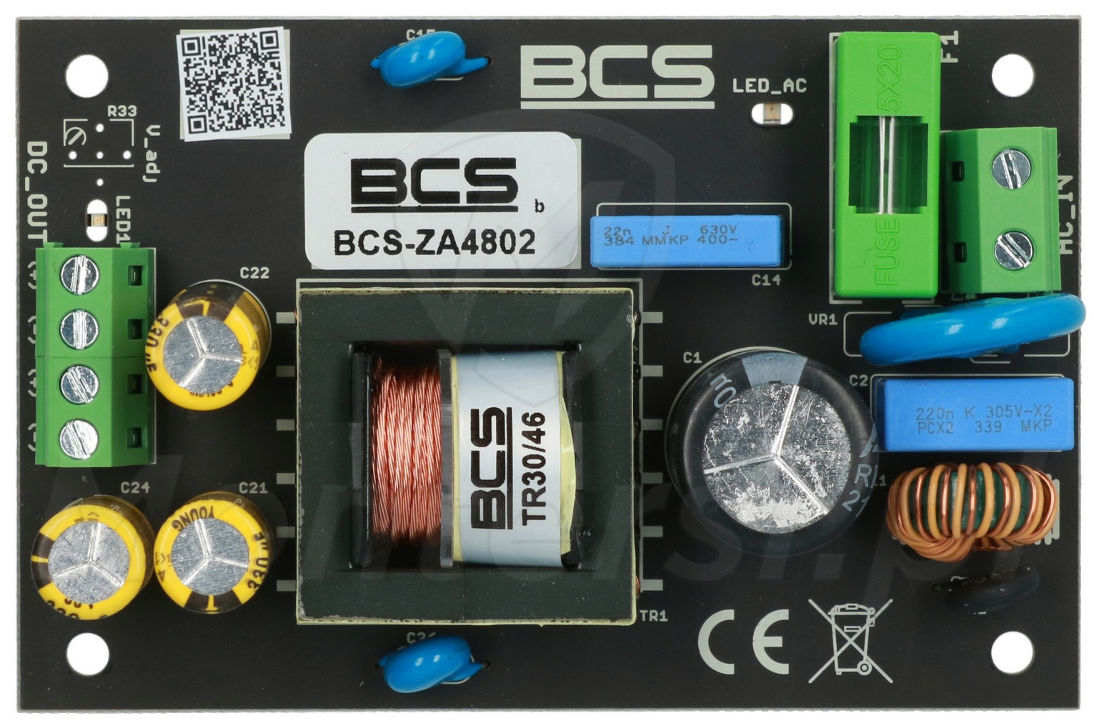 BCS-ZA4802 - Zasilacz impulsowy 48V/2A